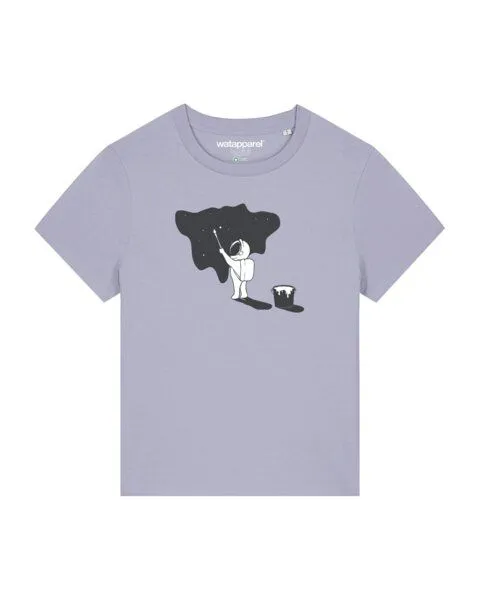 watapparel watapparel T-Shirt Frauen Painting space, Lavender, – Produktbild 1 von 4