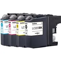 Brother Brother 4er Set Tintenpatronen LC223BK/C/M/Y schwarz, cyan, magenta, gelb – Produktbild 1 von 1
