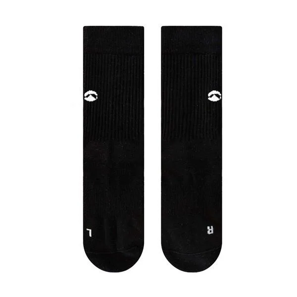 SOXN SOXN BASIC QUATER / Socken aus Bio-Baumwolle / Prewashed - Vorgewaschen für lange Haltbarkeit in Schwarz und Weiss, Schwarz, – Produktbild 1 von 3