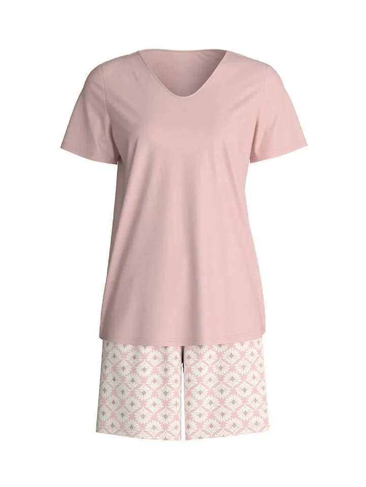 CALIDA CALIDA Shorty Blooming Nights Damen (2 tlg) weich und angenehm leicht, Rosa, – Produktbild 2 von 4