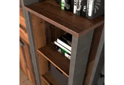 FORTE Aktenregal Clif, Bücherregal im Industriestil, Höhe 115 cm – Produktbild 1 von 1