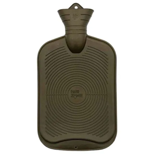 Fair Zone Fair Zone Wärmflasche 2 Liter aus Naturkautschuk, Olive, – Produktbild 1 von 3