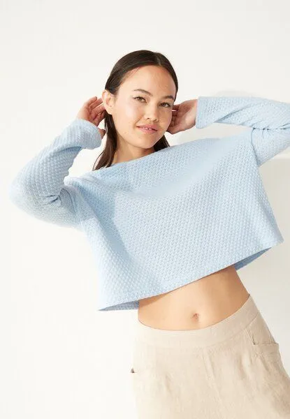 Givn Berlin Givn Berlin Strickshirt GBMARIA aus Bio-Baumwolle, Ice water blue (jacquard), – Produktbild 1 von 4