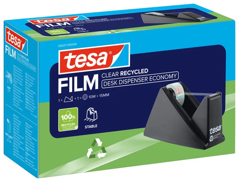 Tesa Tesa Tischabroller "ECONOMY" inkl. 1 Rolle 10 m x 15 mm "CLEAR RECYCLED" – Produktbild 5 von 6