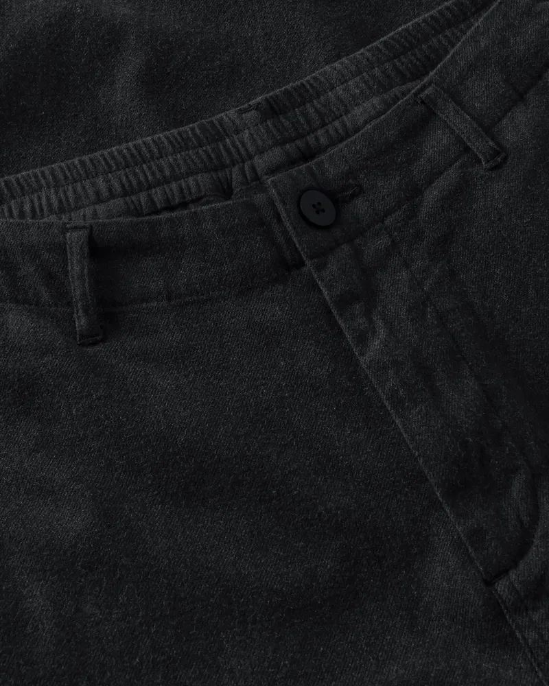 KnowledgeCotton Apparel KnowledgeCotton Apparel Damen vegan Hose Bloom Barrel Aus Flanell Night Sky Blau, Blau, – Produktbild 2 von 2