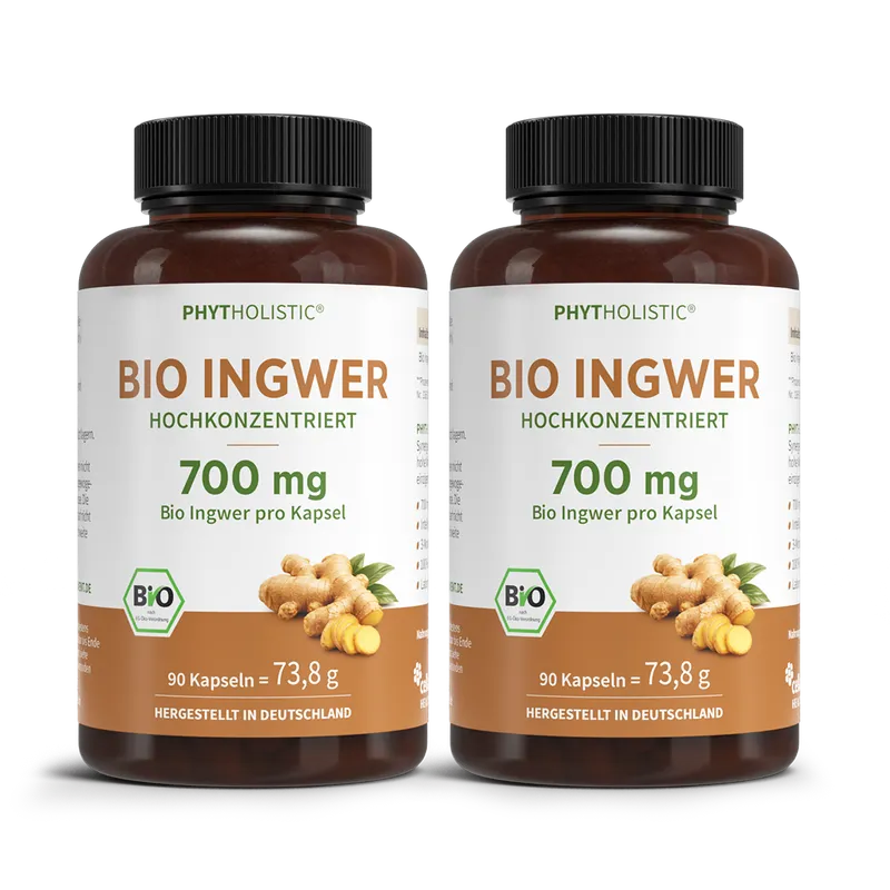 Cellavent Healthcare Phytholistic Bio-Ingwer 700 mg 180 Kapseln – Produktbild 1 von 1