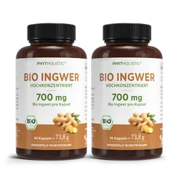 Cellavent Healthcare Phytholistic Bio-Ingwer 700 mg 180 Kapseln – Produktbild 1 von 1