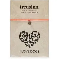 Treusinn Treusinn Armband BUDDY I love dogs / gravierter Anhänger – Produktbild 1 von 1