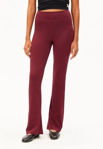 ARMEDANGELS ARMEDANGELS REHMAA Damen Leggings aus Bio-Baumwoll Mix, Velvet red, – Produktbild 1 von 5