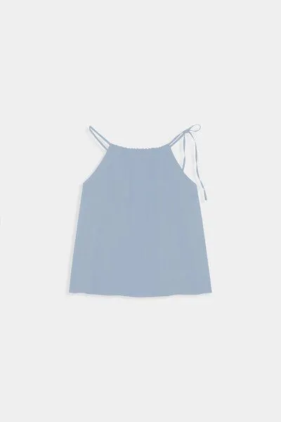 amt studio amt. studio Orchid top, Light blue (hellblau), – Produktbild 1 von 3