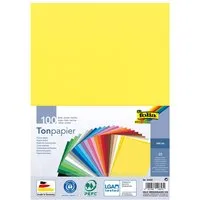 folia folia Tonpapier DIN A4, 130 g/m², sortierte Farben, 100 Blatt – Produktbild 1 von 1