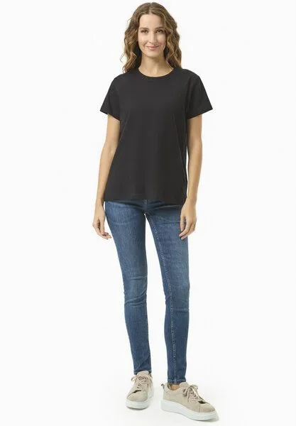 ORGANICATION ORGANICATION Damen Basic T-Shirt aus Bio-Baumwolle, Black, – Produktbild 2 von 3