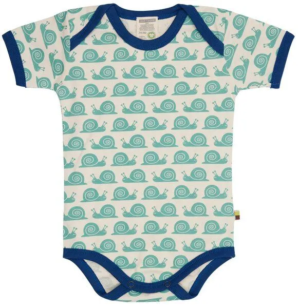 loud + proud loud + proud Babys & Kinder, Body Kurzarm, GOTS-zertifiziert, Oregano (grün), – Produktbild 1 von 2