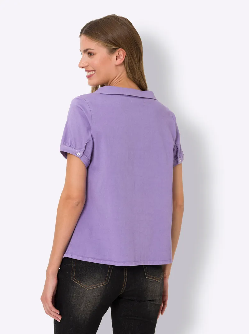 heine Jeansbluse lavendel, Lavendel, – Produktbild 1 von 2