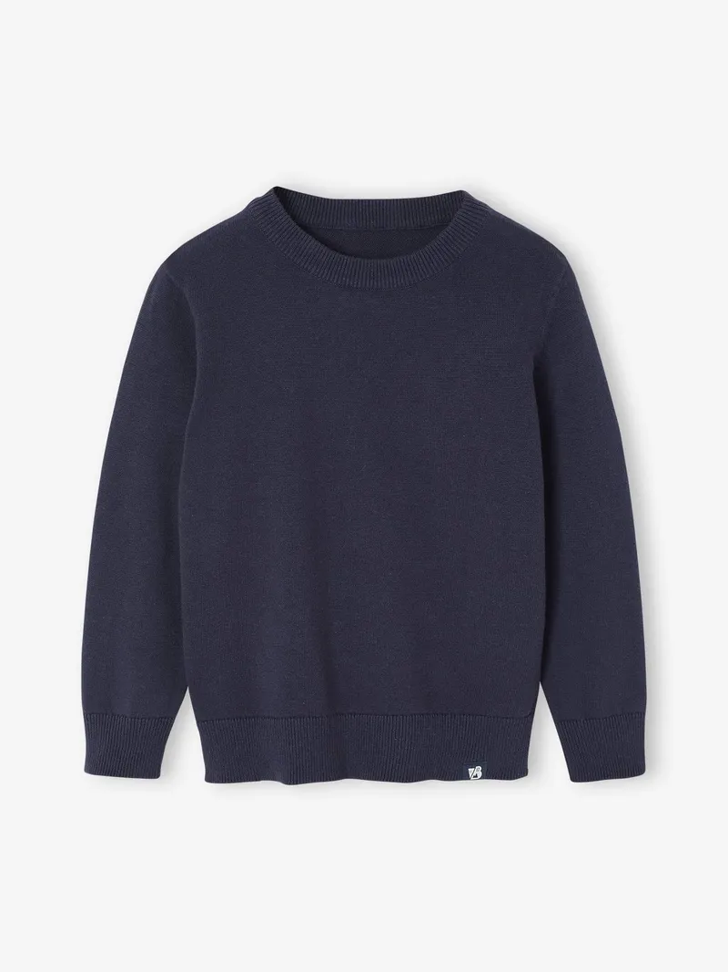Vertbaudet Pullover Jungen BASIC, Marine, – Produktbild 1 von 2