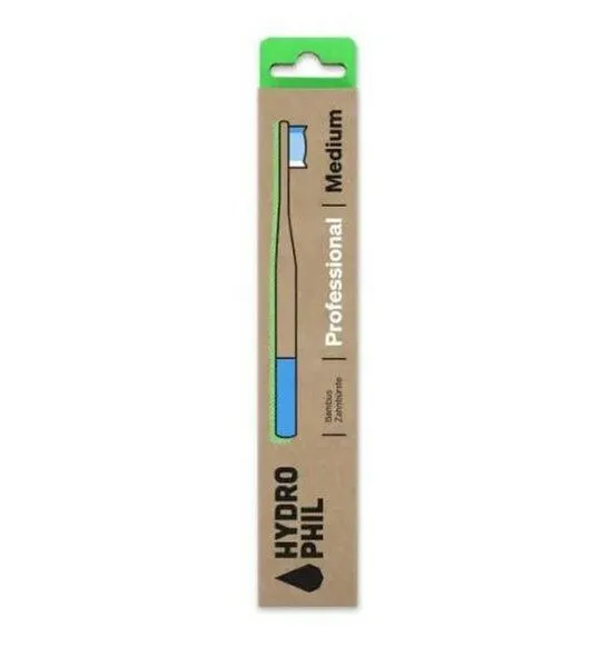 Hydrophil Hydrophil Bambus-Zahnbürste Prof. Medium blau – Produktbild 2 von 2