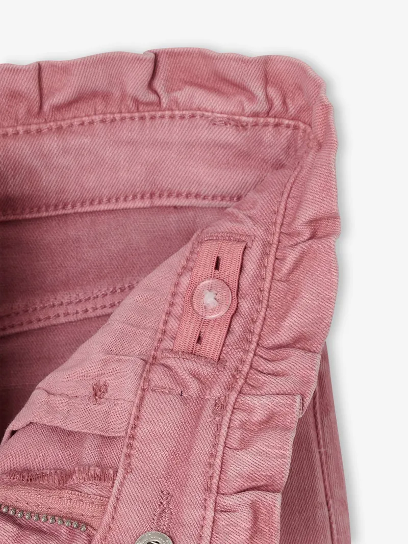 Vertbaudet Vertbaudet Paperbag-Hose Hüftweite COMFORT Mädchen, Malve, – Produktbild 3 von 3