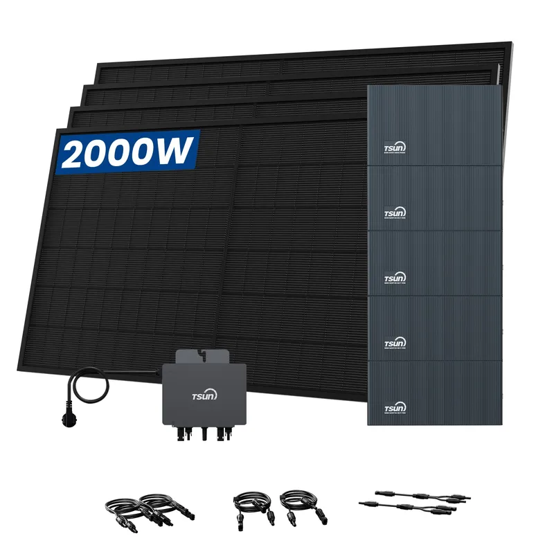 TSUN TSUN DCU2000Lite Batteriespeicher für Balkonkraftwerke, mit 4 x 500W Bifaziale Solarmodule - 10kWh / Selbstabholung – Produktbild 1 von 1