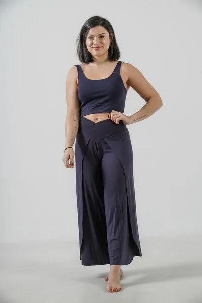 YogiLiebe YogiLiebe Yoga Pant "Lakshmi" Tencel, Navyblue, – Produktbild 2 von 4