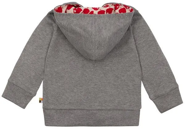 loud + proud loud + proud Babys & Kinder, Kapuzenjacke, GOTS-zertifiziert, Grey (grau), – Produktbild 2 von 2