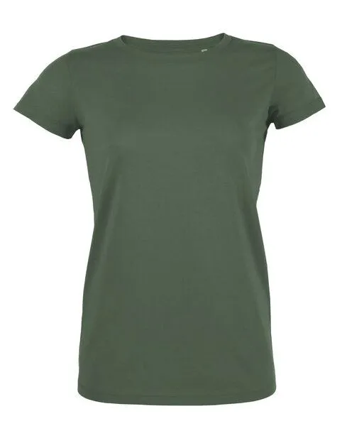 University of Soul University of Soul Damen T-Shirt aus Bio-Baumwolle "Lara", Khaki, – Produktbild 1 von 1