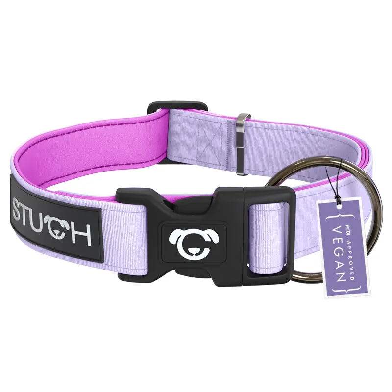STUCH STUCH Hundehalsband gepolstert u. verstellbar flieder L, Flieder, – Produktbild 1 von 2