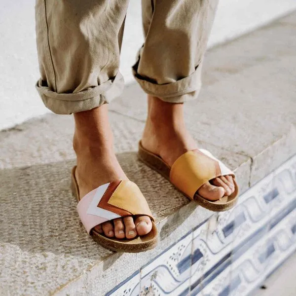 Fünve Fünve Vegane Slides mit Fußbett | Damen, Dawn (gelb), – Produktbild 4 von 4