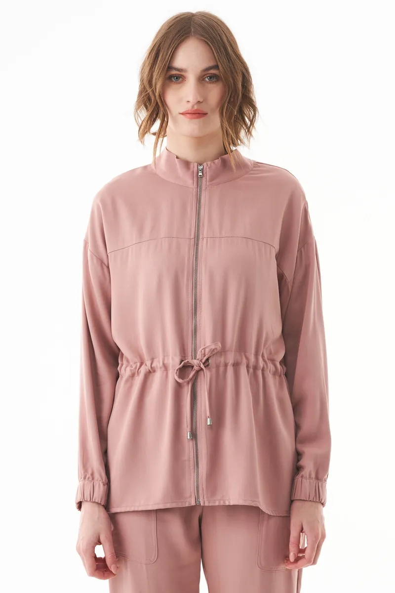 ORGANICATION ORGANICATION Damen vegan Jacke Ecovero Misty Rose, Rosa, – Produktbild 2 von 2