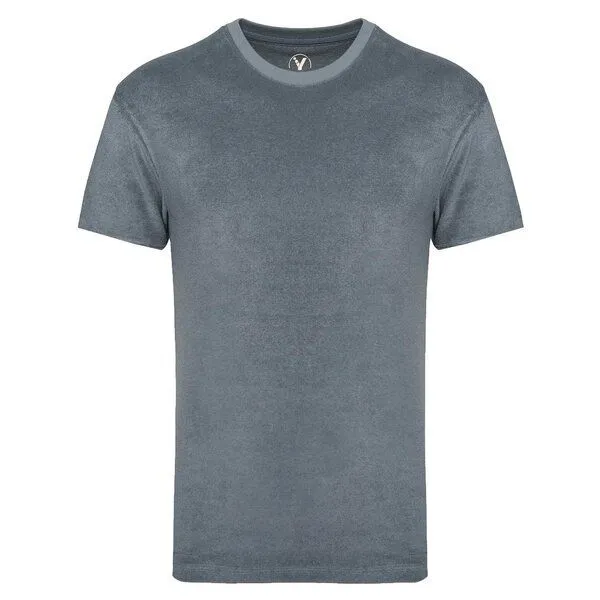 YTWOO YTWOO Herren Frottee T-Shirt - Made in Portugal, Mineral grey, – Produktbild 2 von 3