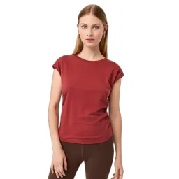 mandala Damen-T-Shirt mit seitlichen Rüschen Mandala – Produktbild 1 von 1