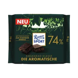 Ritter Sport Ritter Sport Edelkakao Klasse Die Aromatische 74 %, 75g – Produktbild 1 von 1