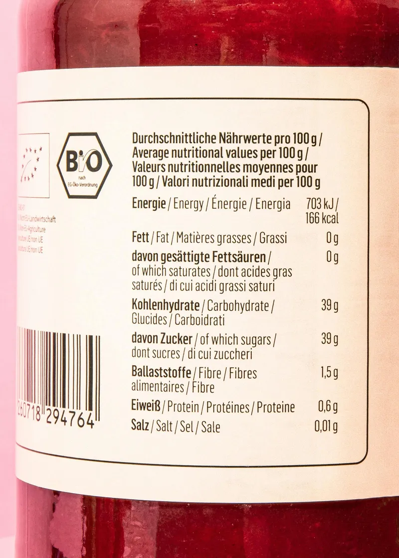 KoRo Bio Fruchtaufstrich Erdbeere 460 g – Produktbild 4 von 5