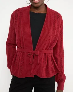 blutsgeschwister Blutsgeschwister Fine Craft Cocoon Cardigan aus Biobaumwolle und Wolle – Produktbild 1 von 1