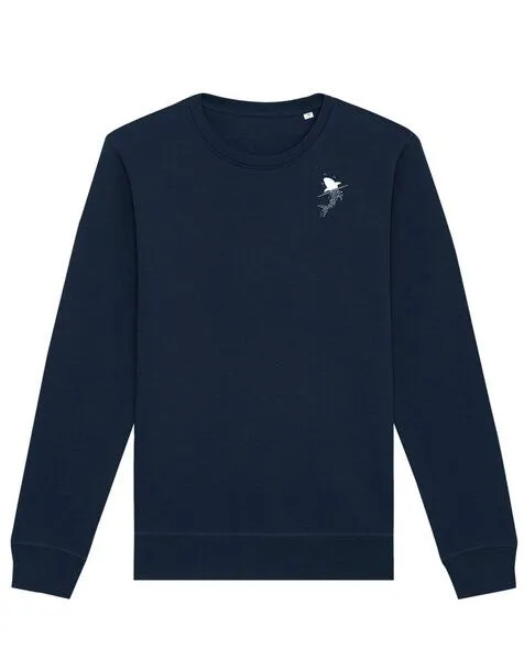Kultgut Kultgut Biofair - Flauschig, weicher Pullover, vegan zertifiziert - Save the Ocean/ Little Stark, Nachtblau, – Produktbild 1 von 8