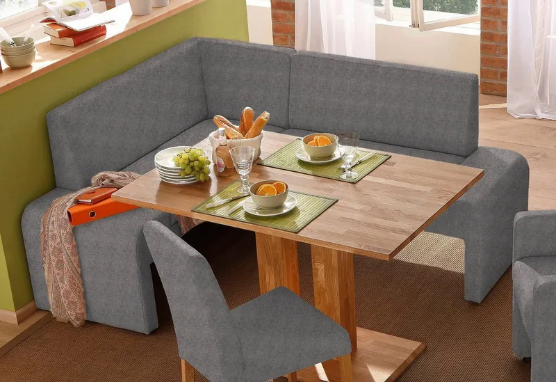 Home affaire Eckbank Bologna, in 2 Größen (langer Schenkel 180 oder 200 cm), verschiedene Qualitäten, Grau, – Produktbild 6 von 8