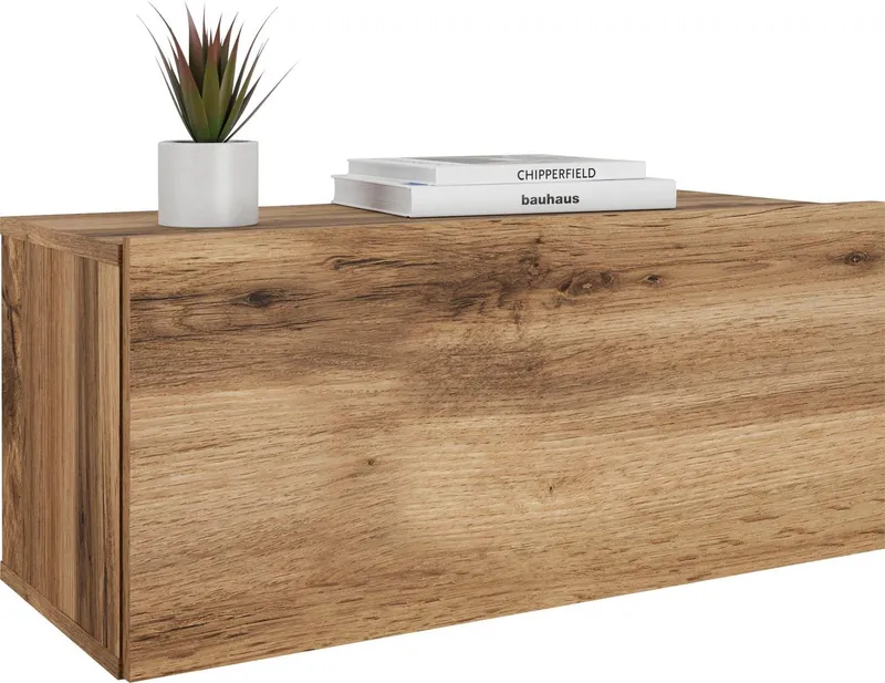 OTTO home Garderobenschrank Paris Kleine Garderobe Wandschrank 70 cm breit, 1 Klappe, Braun, – Produktbild 1 von 5