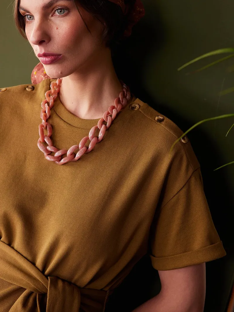 Envie De Fraise Sweatkleid für Schwangerschaft & Stillzeit ENVIE DE FRAISE, Olivgrün, – Produktbild 3 von 4