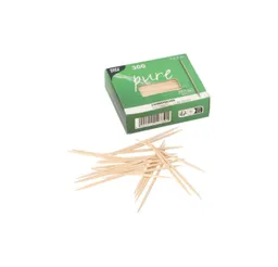 PAPSTAR PAPSTAR Zahnstocherspender 300 Zahnstocher, Holz "pure" rund 6,5 cm – Produktbild 1 von 1