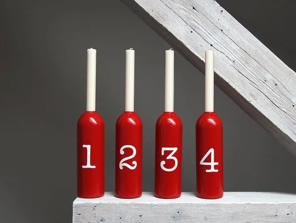 werkvoll by Lena Peter werkvoll by Lena Peter Adventskerzenhalter FIRE neutral Recycling Feuerlöscher, Rot, – Produktbild 1 von 4