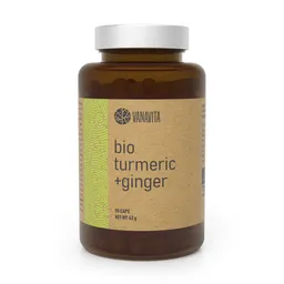 GymBeam Bio VanaVita BIO Kurkuma + Ingwer 90 Kapseln – Produktbild 1 von 1