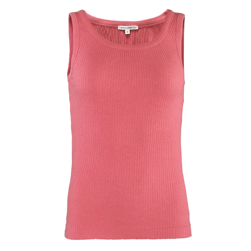 Living Crafts LIVING CRAFTS - Damen Top - Pink (57% Bio-Baumwolle; 38% Modal; 5% Elasthan), Nachhaltige Mode, Bio Bekleidung, Pink, – Produktbild 1 von 1