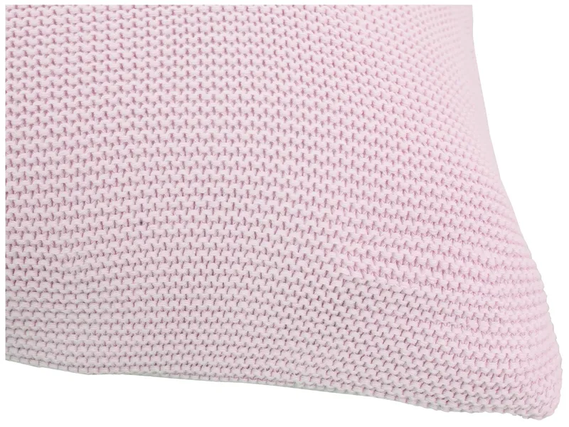 HANS NATUR Kissenbezug 40x40 cm Bio-Baumwolle, rose Mit Reißverschluss, Rosa, – Produktbild 2 von 2