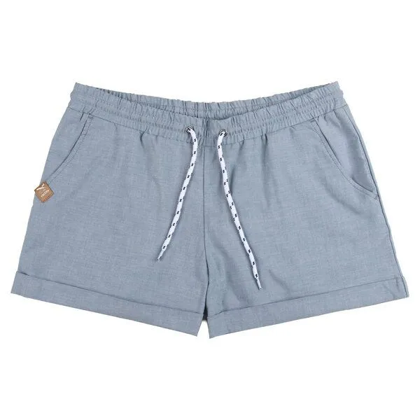 Iriedaily Iriedaily Chambray Girl Short, Blue mel. (blau), – Produktbild 1 von 4