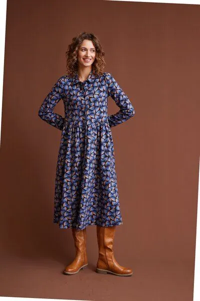 LANA Organic LANA Organic Bio Baumwollkleid, Modell Kendra, Kendra marine, – Produktbild 2 von 4