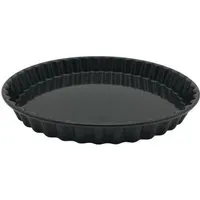 NAKOA NAKOA Premium Tarteform I Quicheform I Kuchenform rund I Backfrom aus Emaille Ø 28 cm Antihaft mit Wellrand I kratzfest schnittfest spülmaschinensicher I Kuchenbodenform MADE nachhaltig IN GERMANY – Produktbild 1 von 1