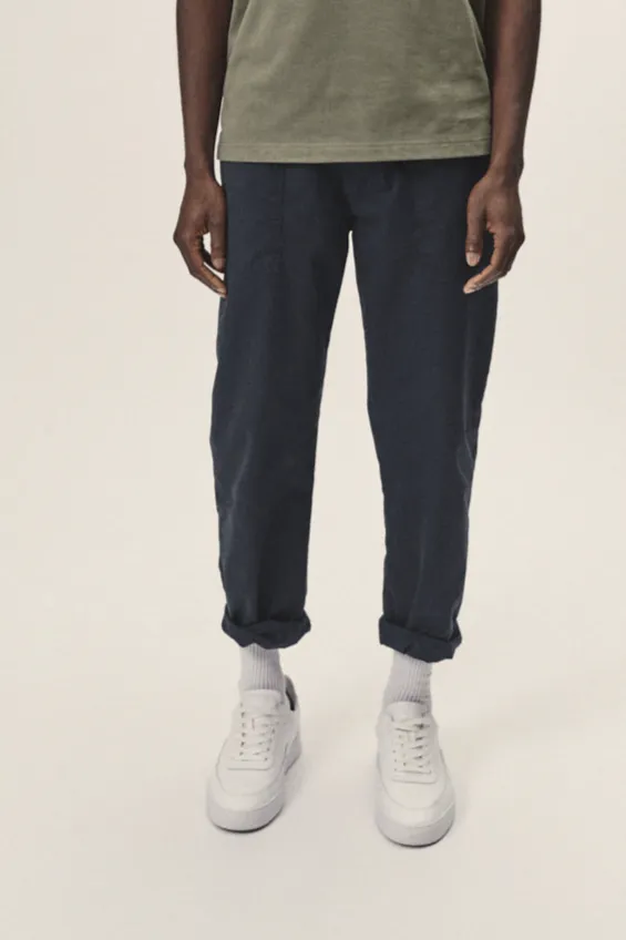 WOTE WOTE Herren vegan Worker Pants Dunkelblau, Dunkelblau, – Produktbild 2 von 2