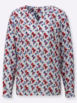 Witt Druckbluse himmelblau-erdbeere-bedruckt – Produktbild 1 von 1