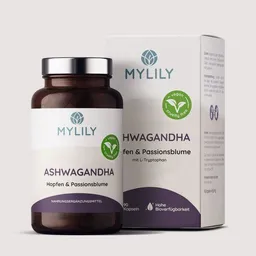 MYLILY MYLILY Ashwagandha - L-Tryptophan - 90 Kapseln - vegan, hochdosiert, pflanzlich – Produktbild 1 von 1