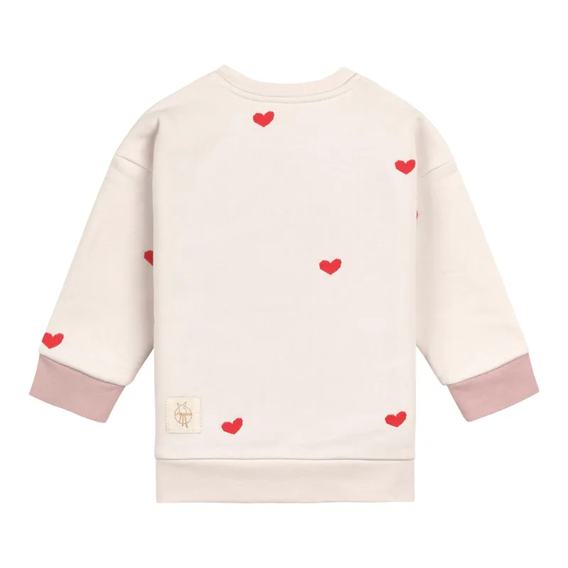 Lässig Lässig Sweatshirt Herzen, Natur, – Produktbild 1 von 1
