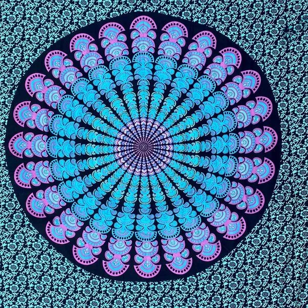 Der Lindwurm Der Lindwurm Sarong- Mandala, Türkis (pinkes mandala), – Produktbild 2 von 3